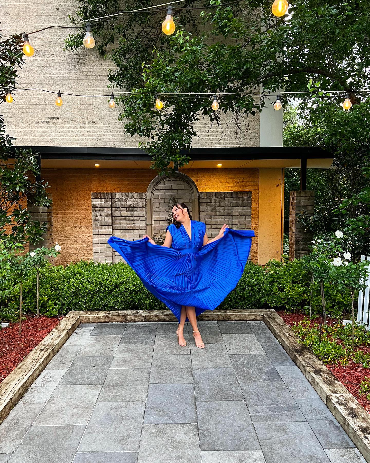 Toperth Deep V-Neck Back Tie Maxi Dress photo review