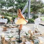 Toperth Yellow Strapless Tiered Ruffle Mini Dress photo review