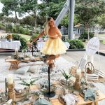 Toperth Yellow Strapless Tiered Ruffle Mini Dress photo review