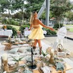 Toperth Yellow Strapless Tiered Ruffle Mini Dress photo review