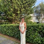 Toperth Yellow Embroidered Floral Tie Strap Maxi Dress photo review