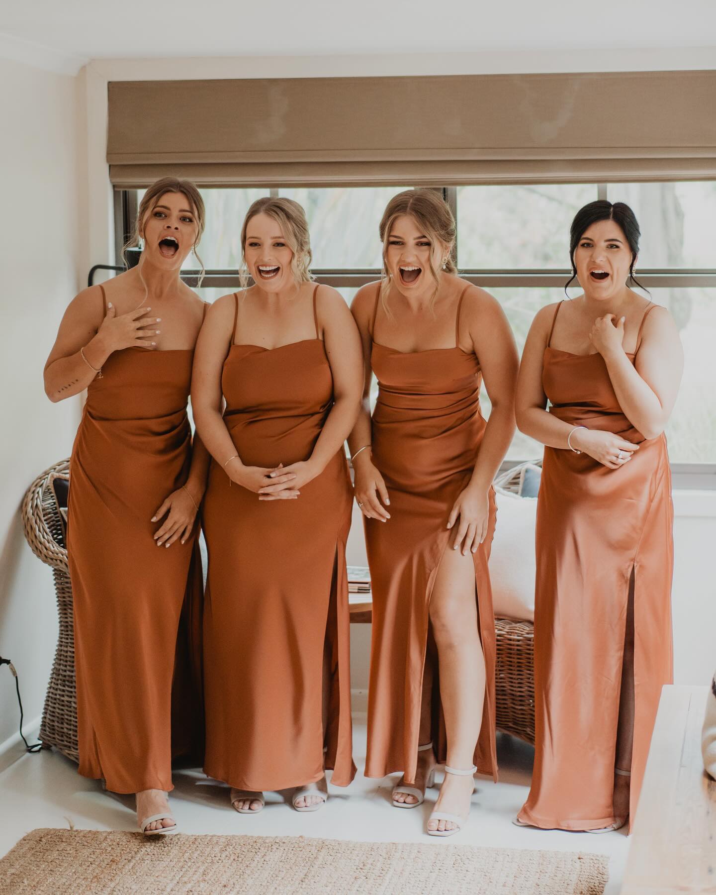 Toperth Copper Square Neckline Satin Pleated Maxi Dress photo review