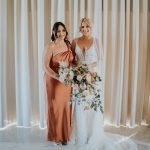 Toperth Copper Square Neckline Satin Pleated Maxi Dress photo review