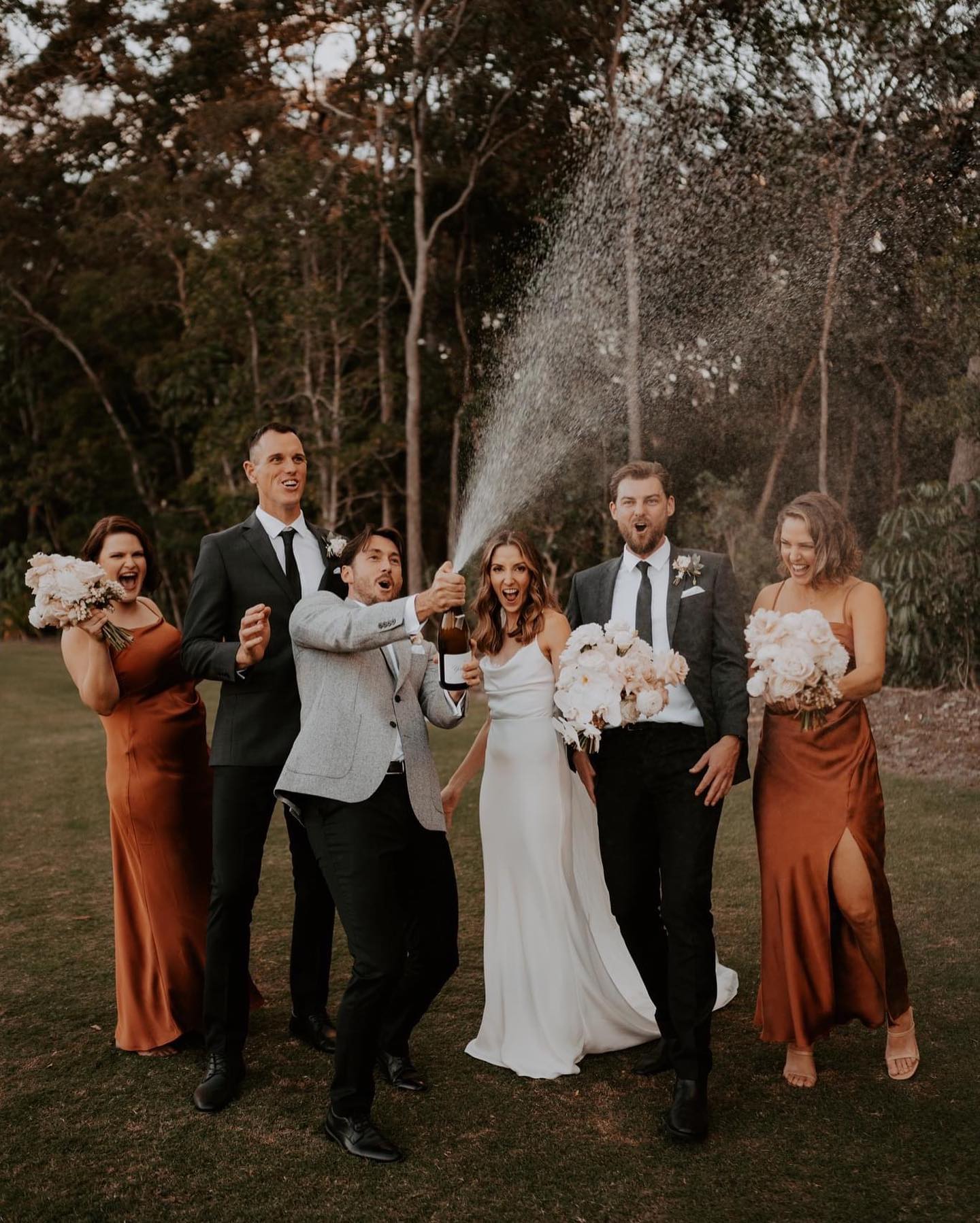 Toperth Copper Square Neckline Satin Pleated Maxi Dress photo review