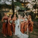 Toperth Copper Square Neckline Satin Pleated Maxi Dress photo review