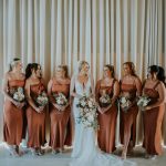 Toperth Copper Square Neckline Satin Pleated Maxi Dress photo review