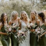 Toperth Olive Crossover Cowl Neck Ruched Midi Dress photo review