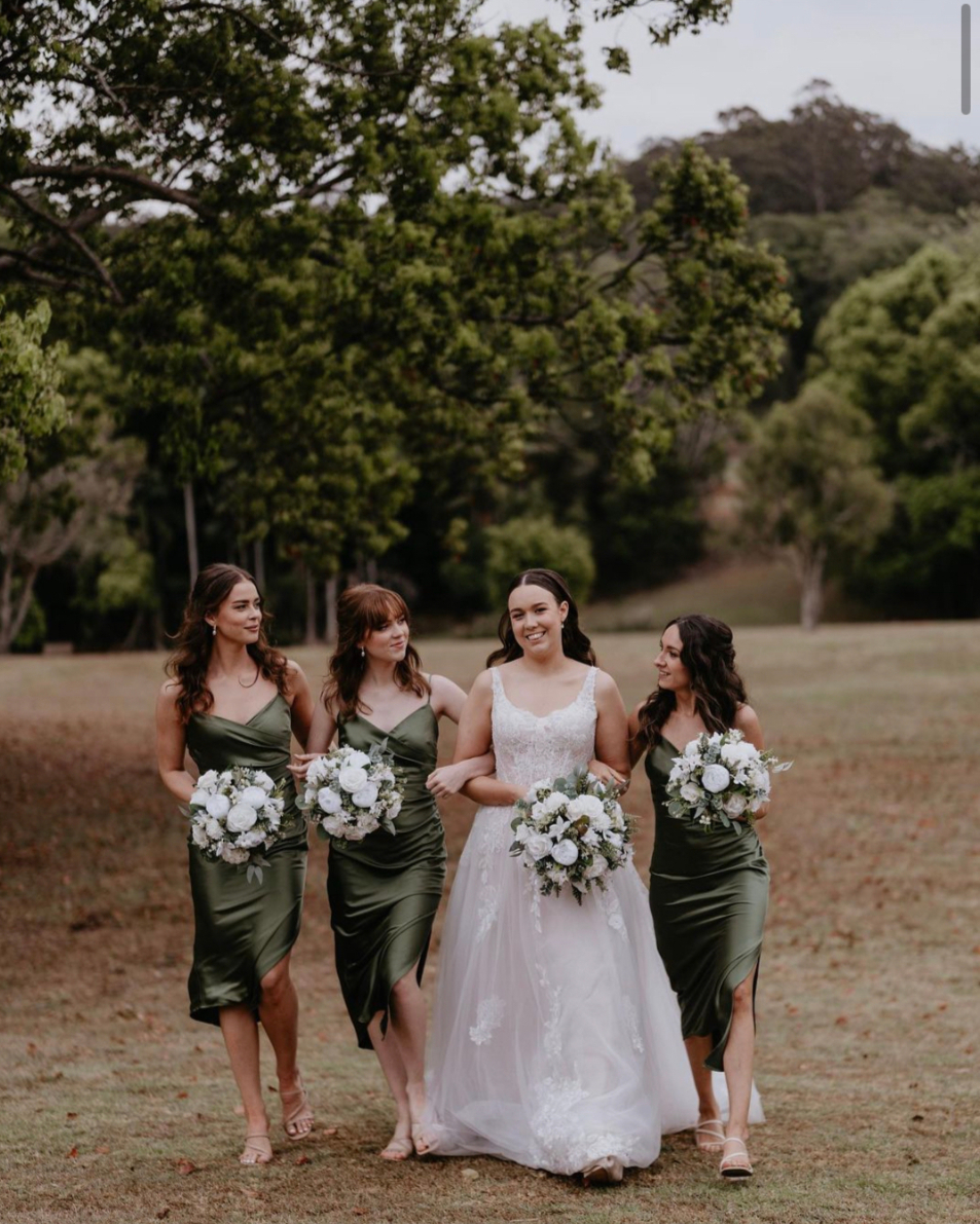 Toperth Olive Crossover Cowl Neck Ruched Midi Dress photo review