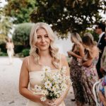 Toperth Yellow Square Neckline Satin Pleated Maxi Dress photo review