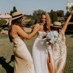 Toperth Yellow Square Neckline Satin Pleated Maxi Dress photo review