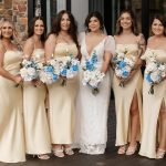 Toperth Yellow Square Neckline Satin Pleated Maxi Dress photo review