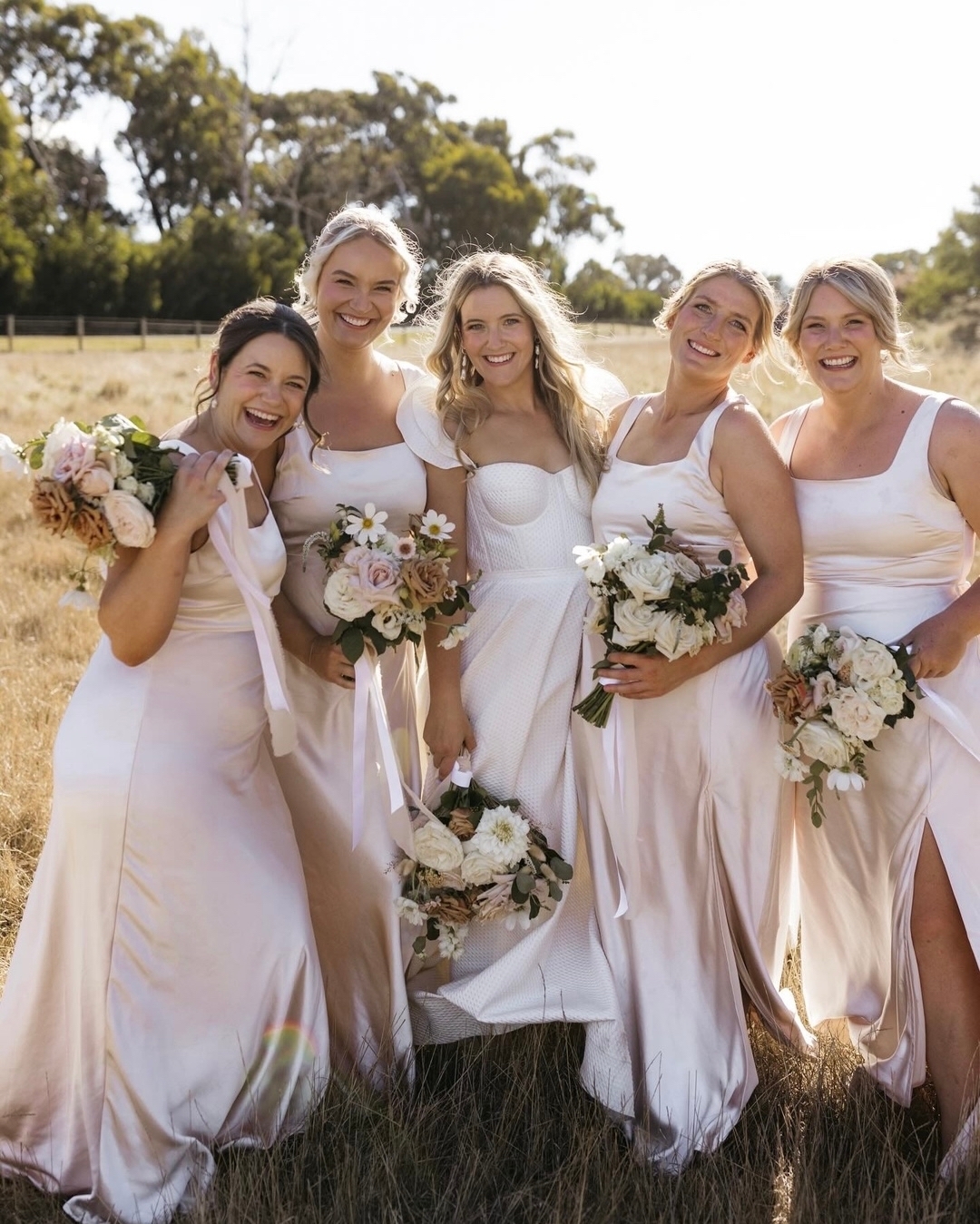 Toperth Champagne Satin Side Gathered Maxi Dress photo review