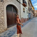 Toperth Copper High Neck Draped Maxi Dress photo review