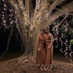 Toperth Copper High Neck Draped Maxi Dress photo review