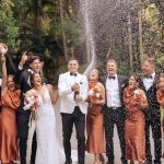 Toperth Copper High Neck Draped Maxi Dress photo review