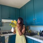 Toperth Yellow Ruffle Strap V-Neck Maxi Dress photo review