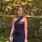 Toperth Navy Convertible Tulle Shawl Maxi Dress photo review