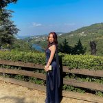 Toperth Navy Convertible Tulle Shawl Maxi Dress photo review