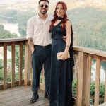 Toperth Navy Convertible Tulle Shawl Maxi Dress photo review