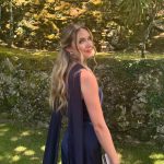 Toperth Navy Convertible Tulle Shawl Maxi Dress photo review