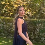 Toperth Navy Convertible Tulle Shawl Maxi Dress photo review