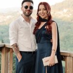 Toperth Navy Convertible Tulle Shawl Maxi Dress photo review