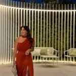 Toperth Rust Convertible Tulle Shawl Maxi Dress photo review