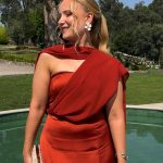 Toperth Rust Convertible Tulle Shawl Maxi Dress photo review