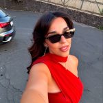 Toperth Rust Convertible Tulle Shawl Maxi Dress photo review