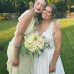 Toperth Yellow Cascading Ruffle Open Back Maxi Dress photo review