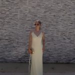 Toperth Yellow Cascading Ruffle Open Back Maxi Dress photo review