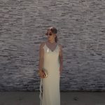 Toperth Yellow Cascading Ruffle Open Back Maxi Dress photo review