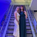 Toperth Yellow Ribbon Embroidered Cowl Neck Maxi Dress photo review